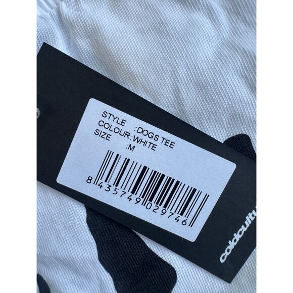 Cold Culture Dogs Oversized Tee White Size Medium NWT! - Picture 5 of 6